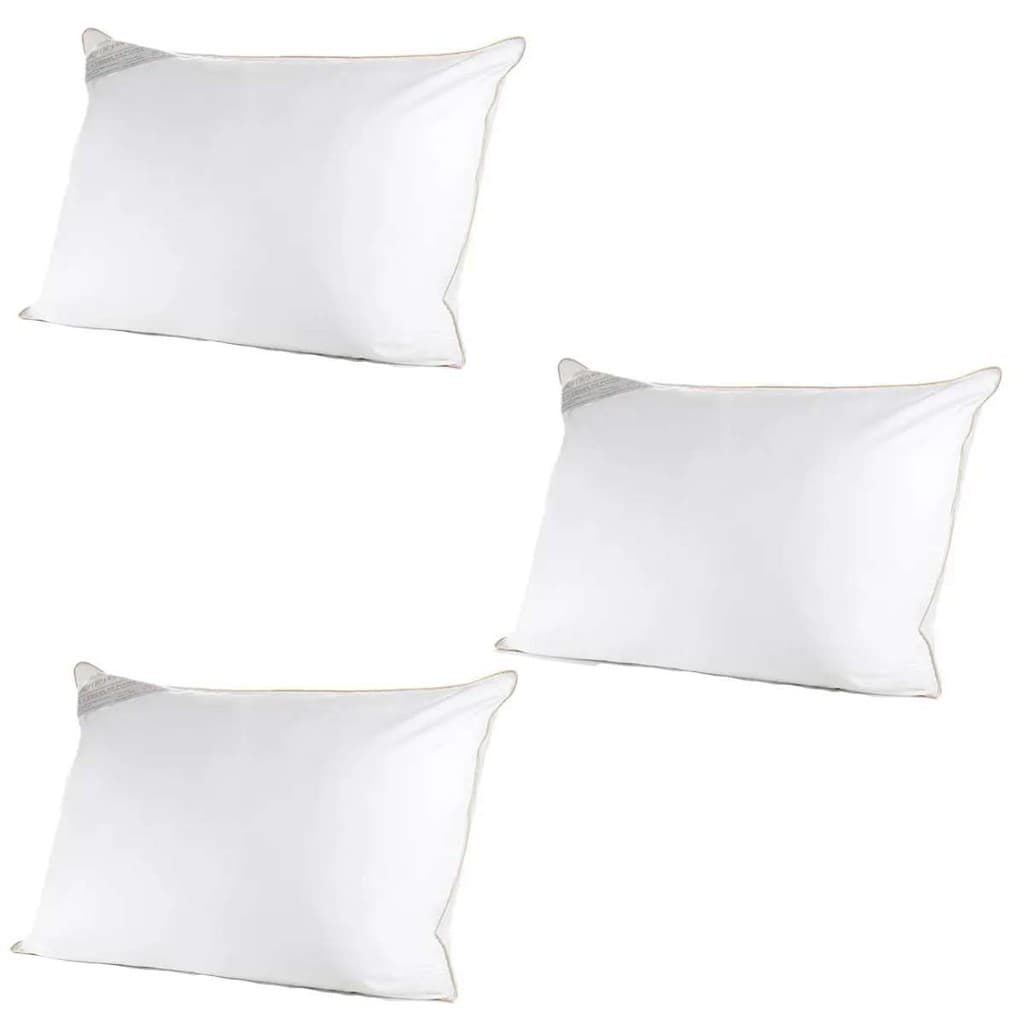 Kit 3 Unidades Travesseiros Toque De Pluma Macio 50x70cm Algodão Buddemeyer