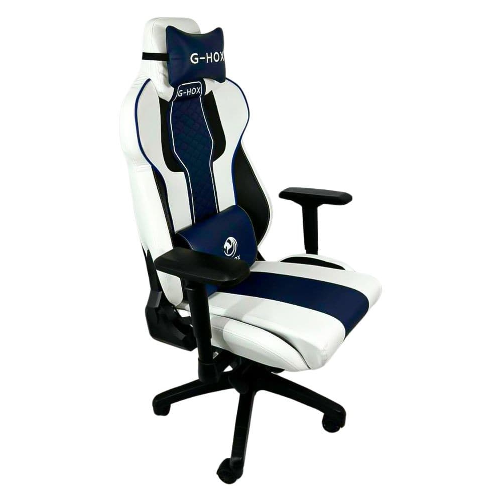 Cadeira Gamer G-Hox Ch-8701 Branco/Azul