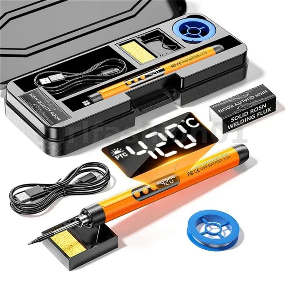 Ferro De Solda USB Tipo-C Interface Mini Conjunto De Display Digital Elétrico Temperatura Ajustável 5V 8W