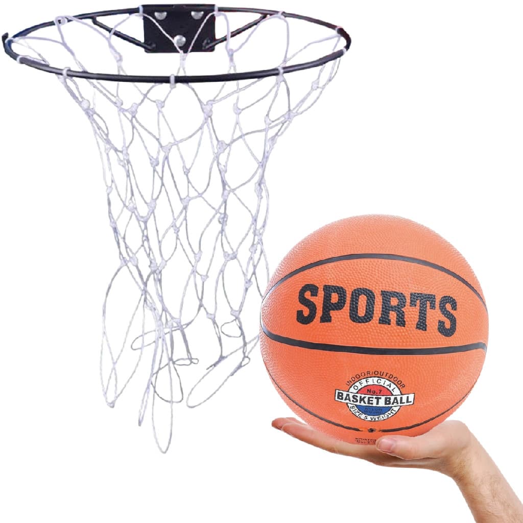 Aro de Basquete Com Rede e Bola Profissional Resistente Top
