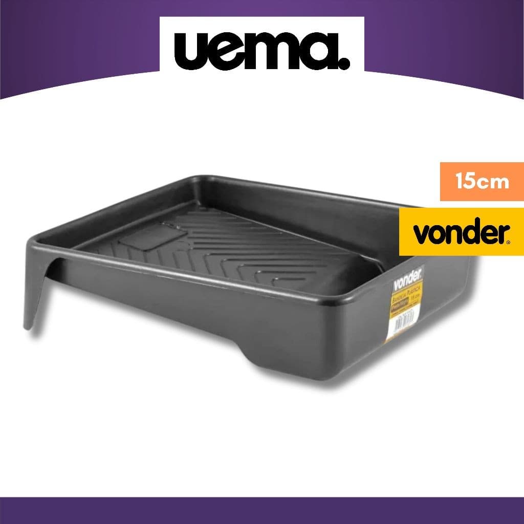 Bandeja para Pintura Pequena Preta 15cm VONDER