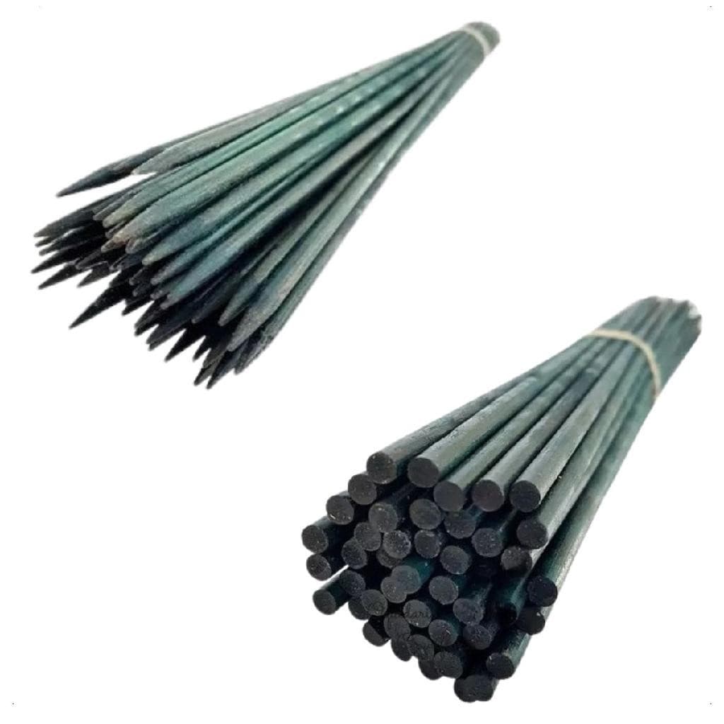 Kit 10 Estacas Bambu Pintadas 40cm Tutor Plantas Orquideas