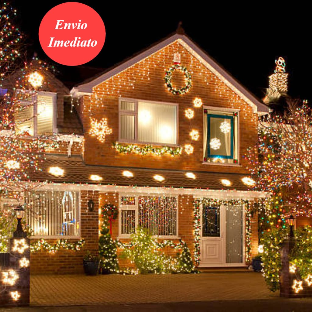 Pisca Pisca 100 Leds Decoração Casa e Árvore de Natal 10M 127V com Fio Transparente/ Ano Novo