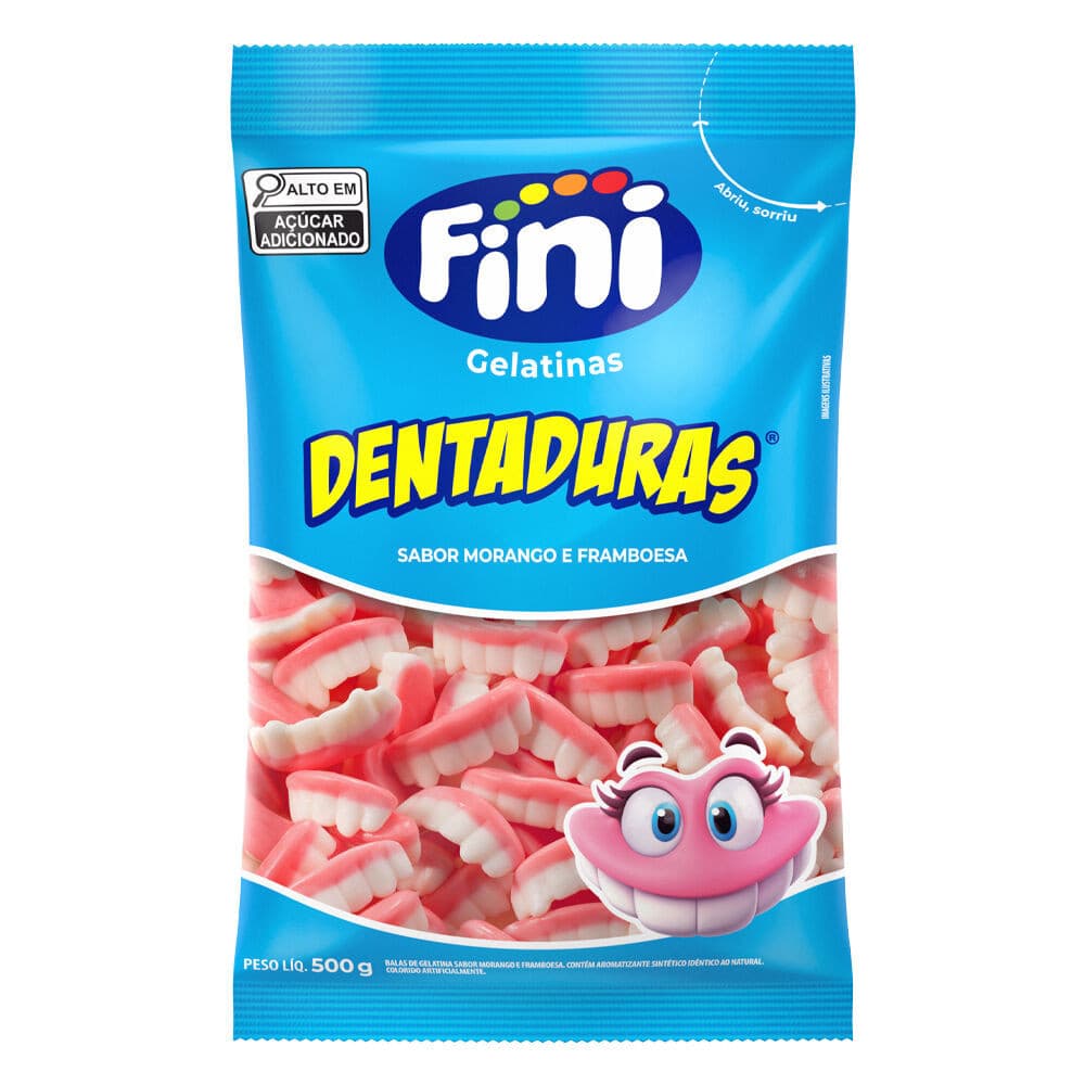 BALA FINI GELATINA DENTADURA 500G