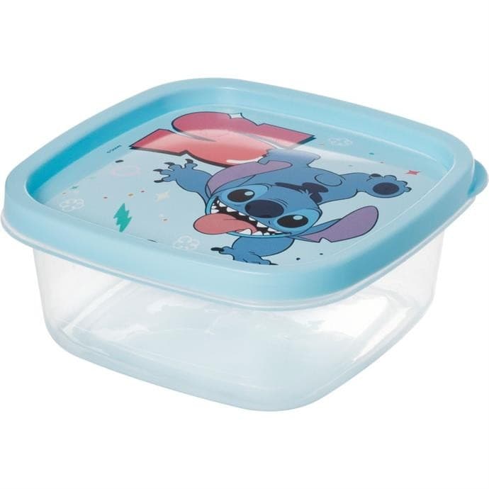Pote Plástico Stitch Quadrado 580 ml - Plasútil