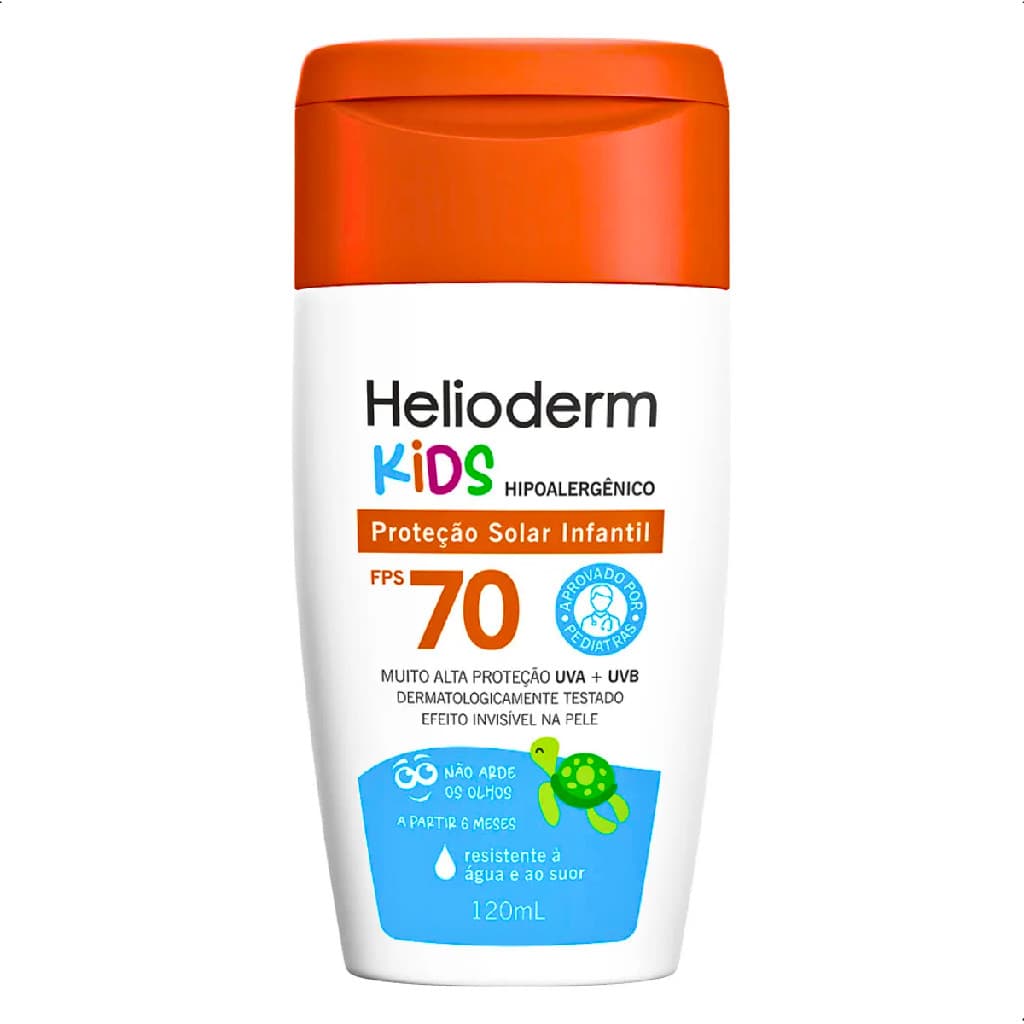 Protetor Solar Kids Corporal Fps 70 Com 120Ml Helioderm