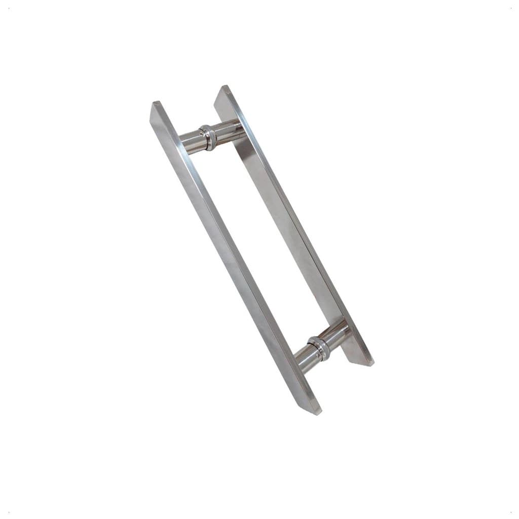 Puxador Aço Inox Chato 40cm Portas Portão Madeira Vidro Alumínio
