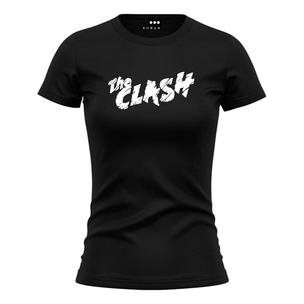 Camisa Feminina Dry Fit Banda De Rock The Clash Baby Look