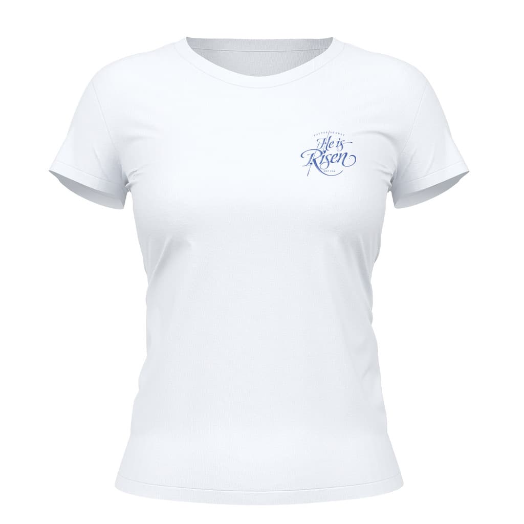 Camiseta Cristã Feminina - He Is Risen