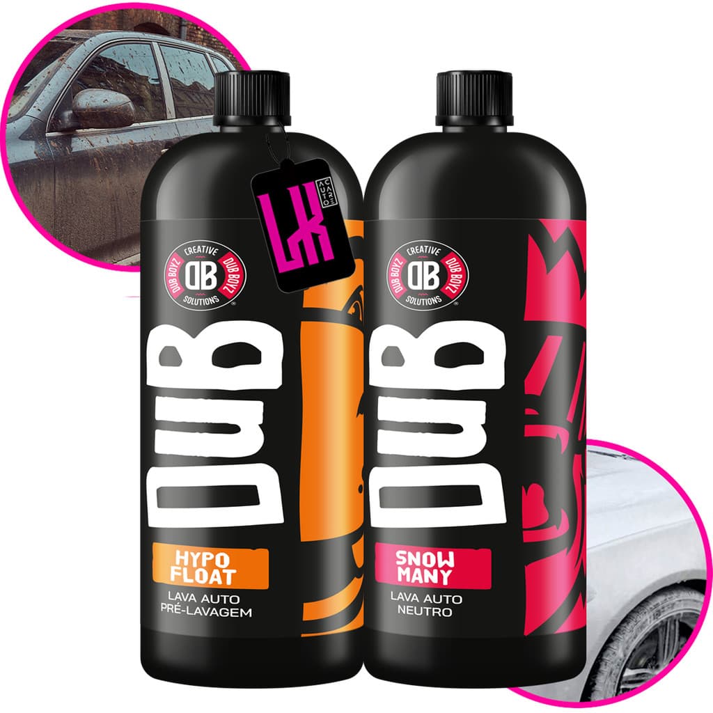 Kit Snow Many Hypo Float Dub Boyz Shampoo Lava Carro Moto Sujeira Pesada Pré Lavagem