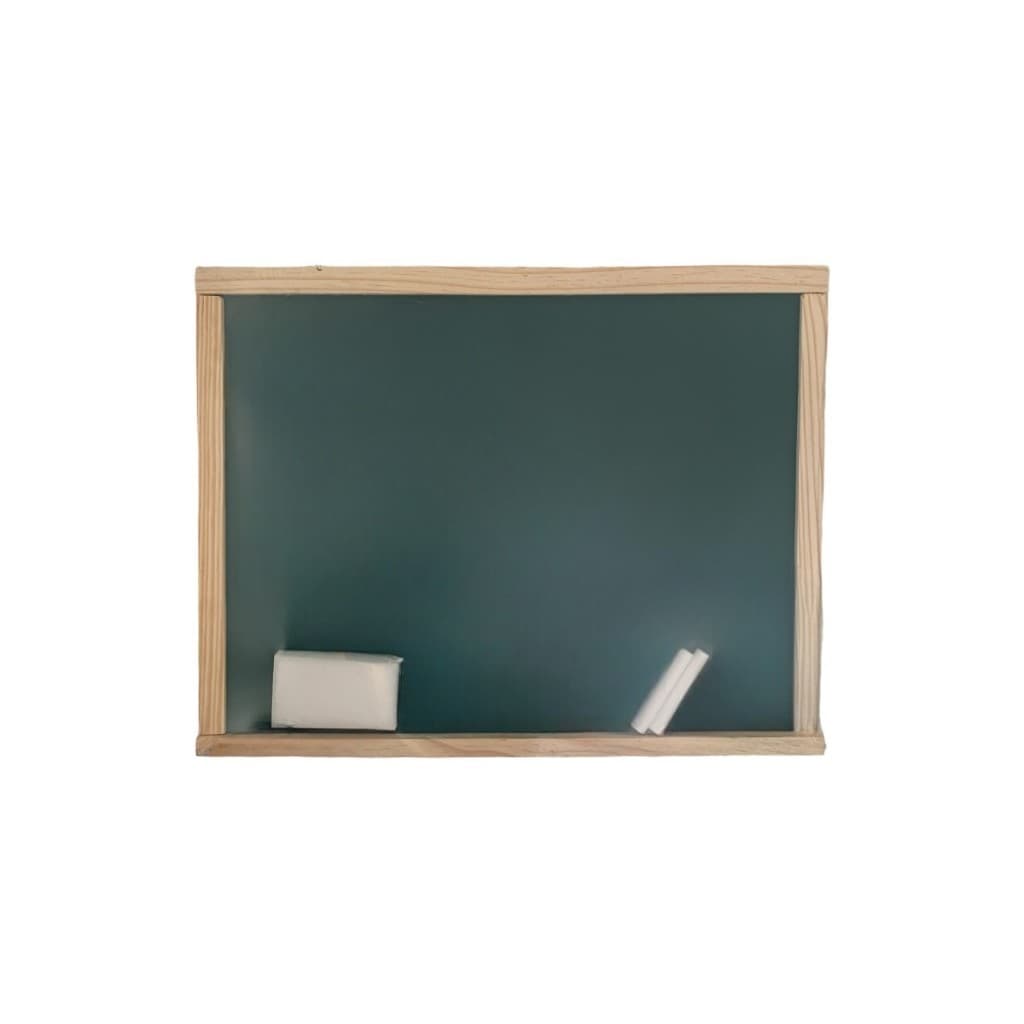 Lousa Infantil com Alfabeto Quadro Negro - 30x40cm - Acompanha Giz e Apagador