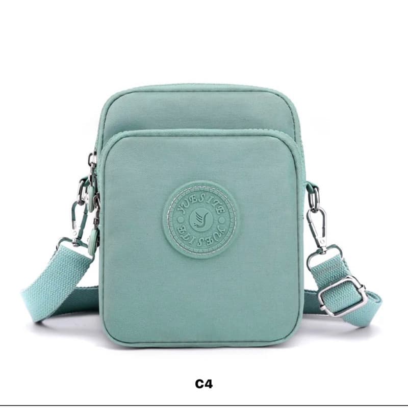 Bolsa Feminina Nylon Premium Shoulder Bag Transversal Crossbody Impermeável Multiuso
