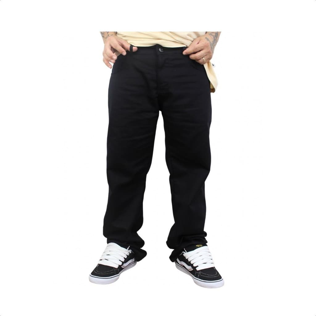 Calça Sarja Balão Oncross Adulto Corte Largo Streetwear