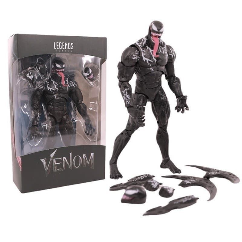 Venom 2 SHF Marvel Movie Versão Mudança Rosto Modelo De Boneco De Ação Articulado