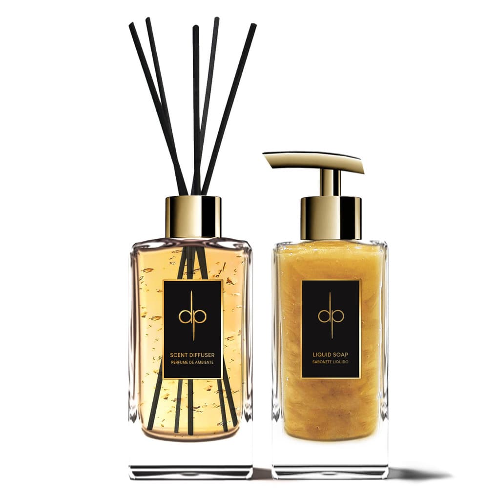 Kit Lavabo - Aromatizador & Sabonete - Gold 22k (Iluminação)