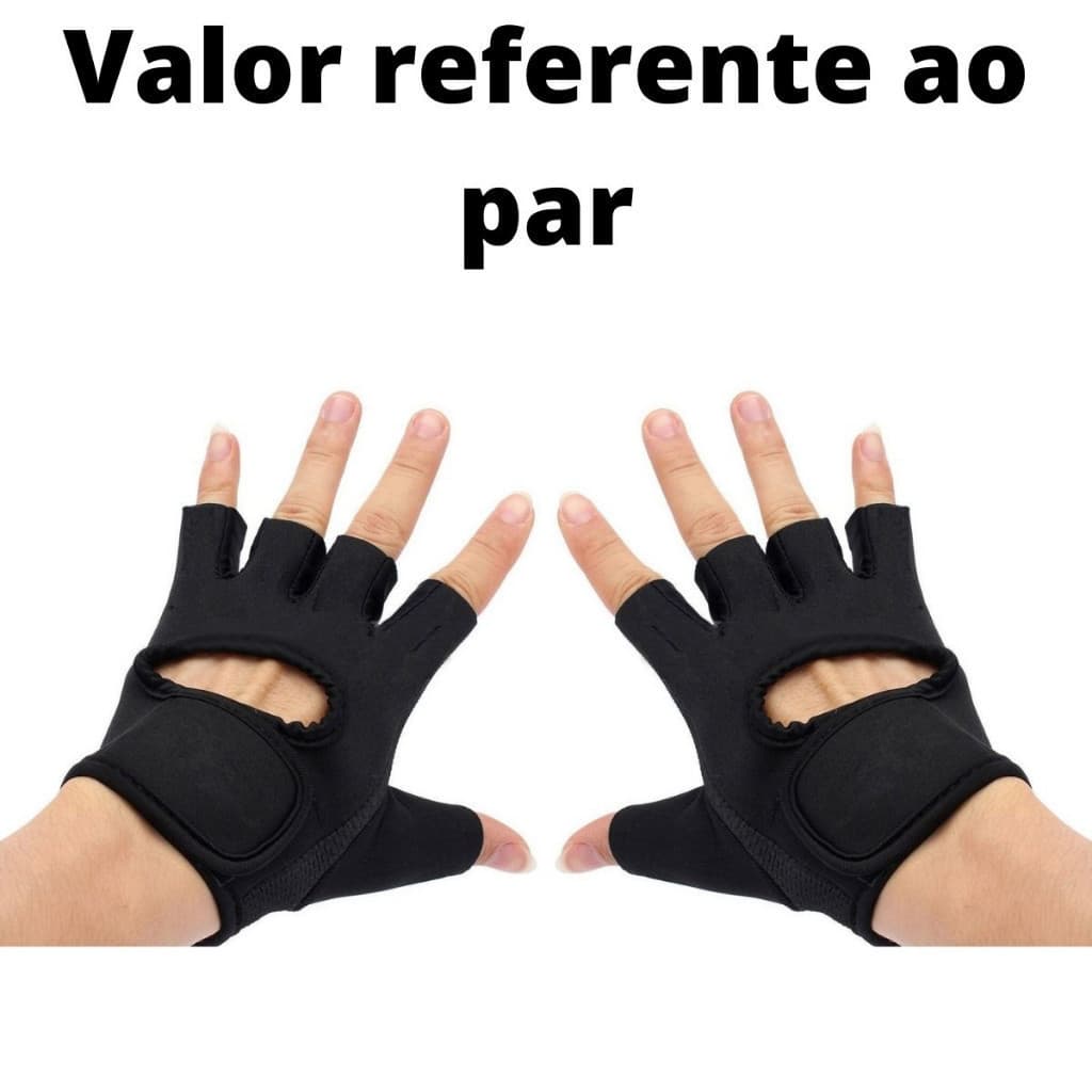 Luva de Academia Musculação Treino Antiderrapante Conforto Proteção Levantamento Peso