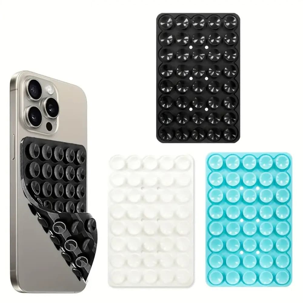 Sucção forte Suporte Quadrado De Almofada De Sucção De Telefone De Silicone Dupla Face Tenedor de telefone