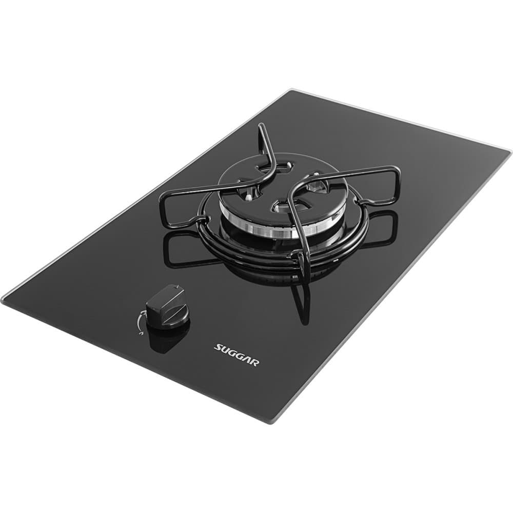 Cooktop Mesa De Vidro 1Q Tripla Chama Suggar Preto FG0101AVP Bivolt