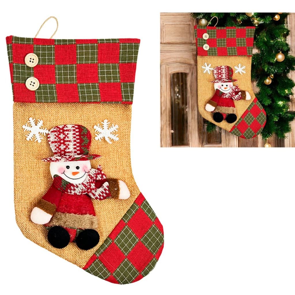 Enfeite Pendente Natalino Bota  Arvores De Natal boneco de Neve