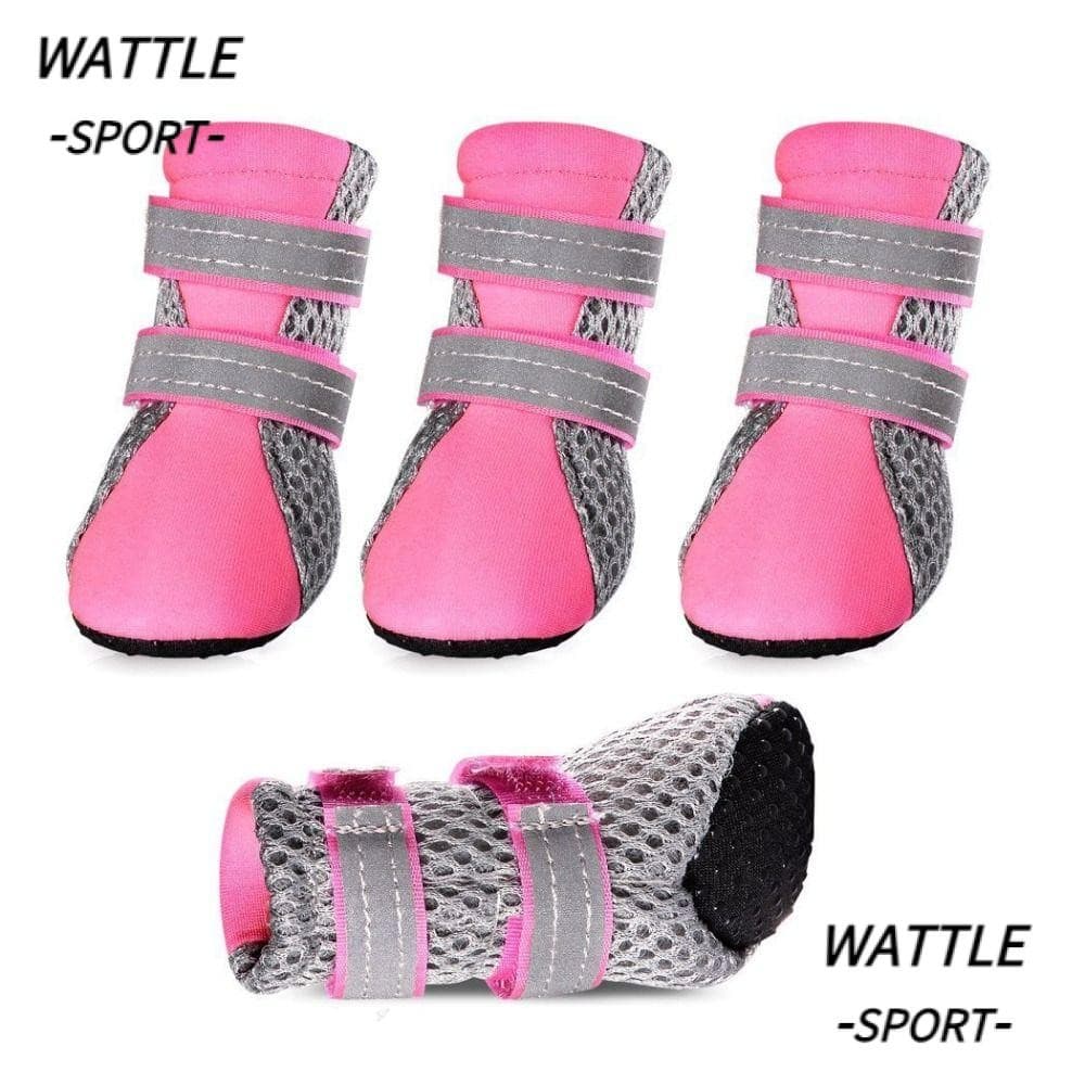 Botas De Chuva WATTLE , Sapatos Para Cães De Estimação Com Alça Ajustável E Fundo Macio , Calçados Impermeáveis De Alta