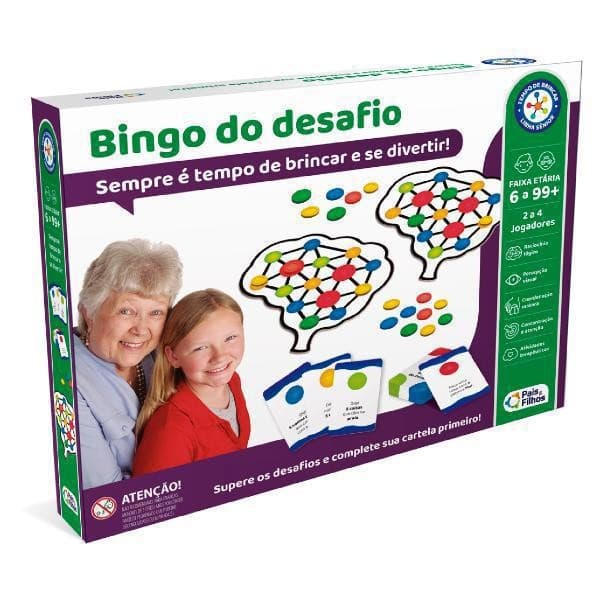 Jogo Educativo Bingo Do Desafio Linha Sênior Pais E Filhos