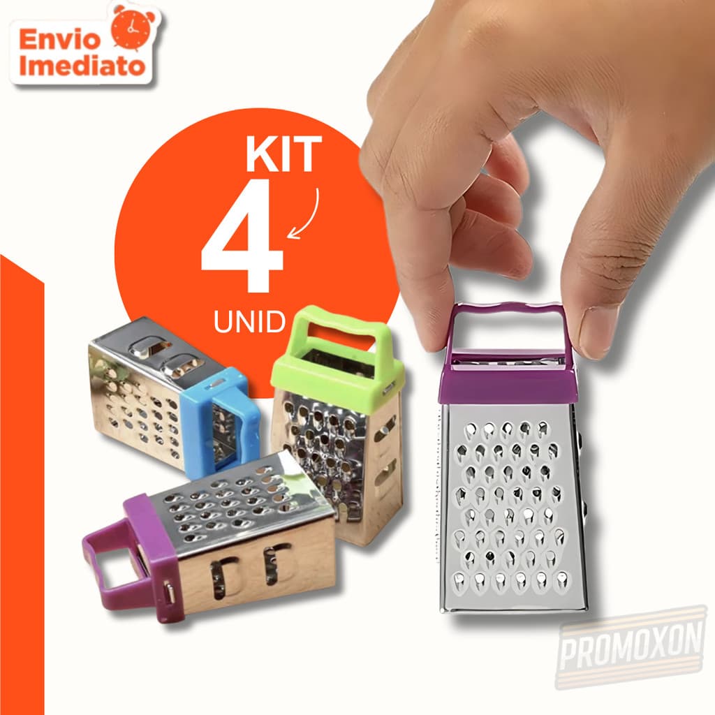 Mini Ralador 7cm Aço Inox Utensílio de Cozinha Prático para Uso Diário Lembrancinha