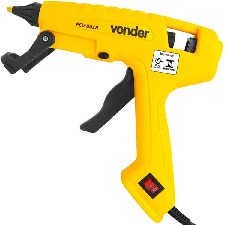 Pistola de Cola Quente 12mm VONDER PCV 0018 100w 17w Bivolt