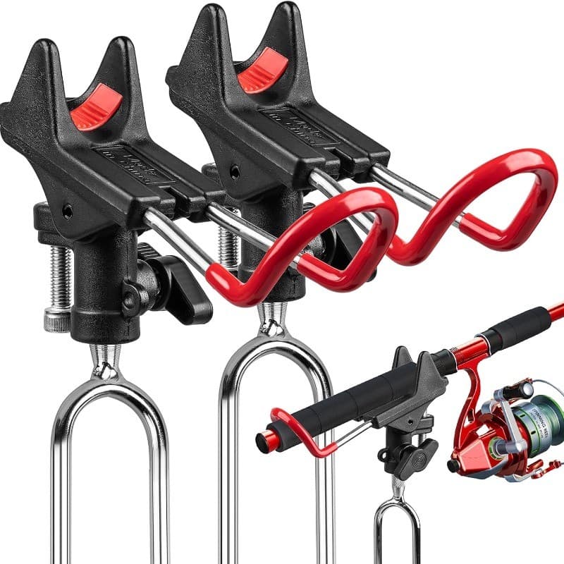Suporte para vara de pesca ajustável em 360 graus, suporte universal para vara de pesca, suporte para vara de fundição
