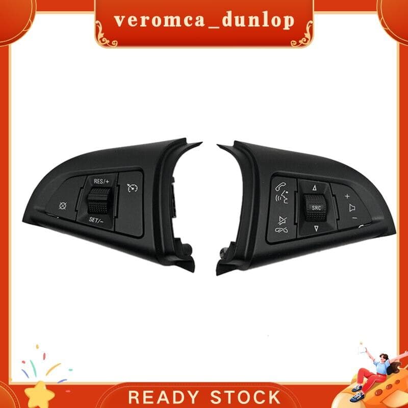 1 Par 96892135 96892140 Botão Do Volante Carro Para Controle De Velocidade De Cruzeiro Cruze 2009-2014