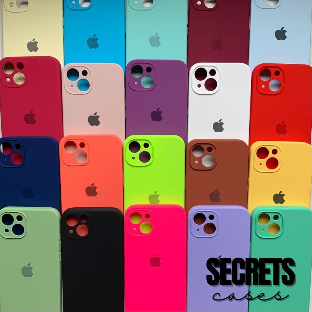 Capa Capinha Para iPhone 15 Câmera Fechada Silicone Aveludada Protetora