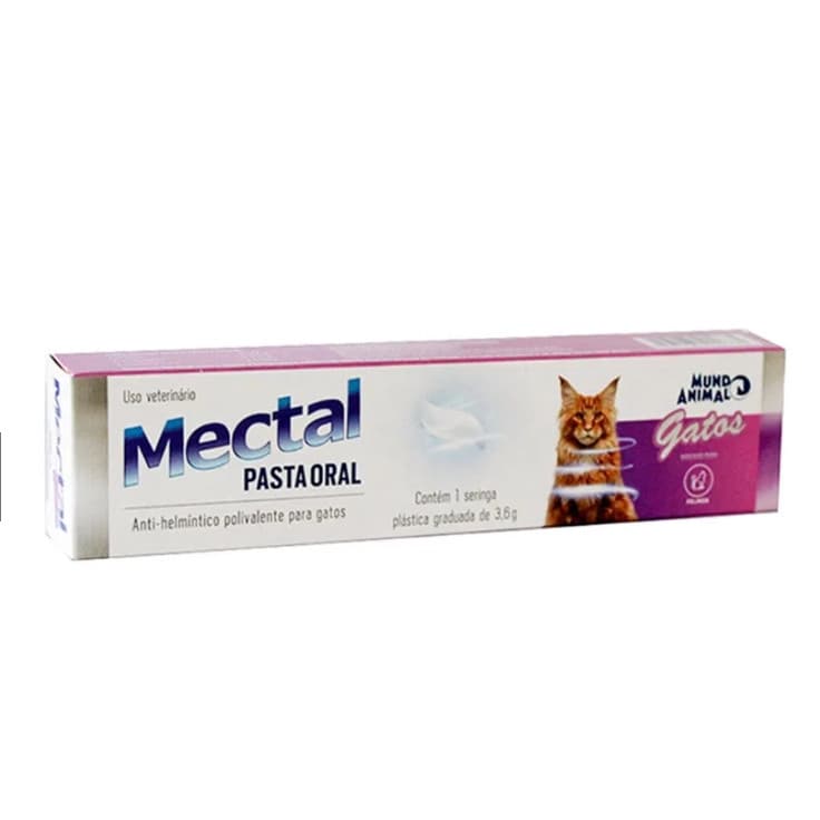 Mectal Vermífugo Para Gatos Pasta Oral 3,6g