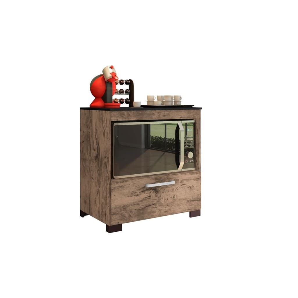 Balcão Para Cooktop E Forno Elétrico 4 Bocas 1 Porta Albânia