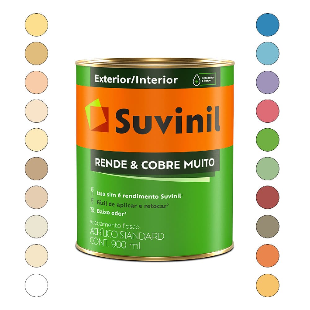 TINTA RENDE COBRE MUITO ACRÍLICO FOSCO BRANCO 900ML