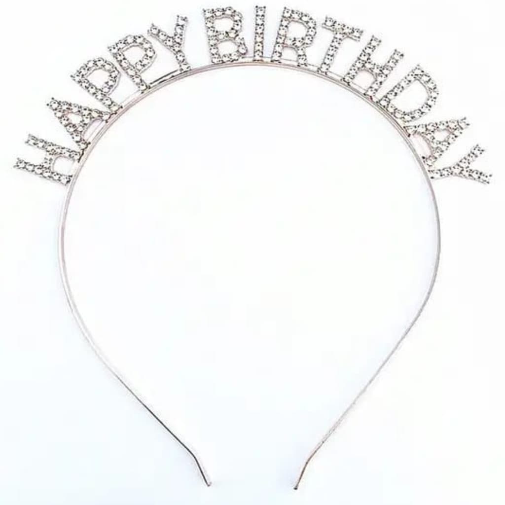 Tiara Happy Birthday  Anivérsario Kit 10 p/ Festa Debutante
