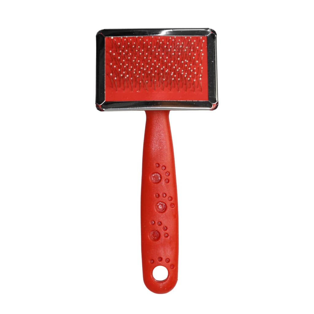 Rasqueadeira Metal Pequena Com Bolinha Cães Gatos Pett+