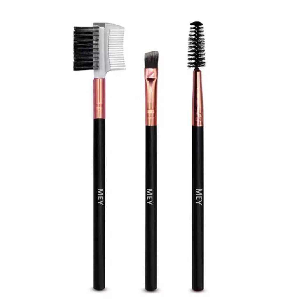 Kit 3 Pincel Sobrancelha P/Henna Design Pente Escovinha Escova Cílios Lash Brow