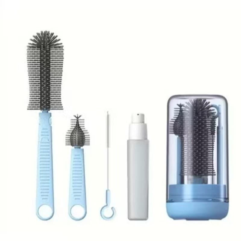 Kit De Limpeza De Mamadeiras Baby Conjunto de Escova para Garrafa de Viagem com Escova de Silicone