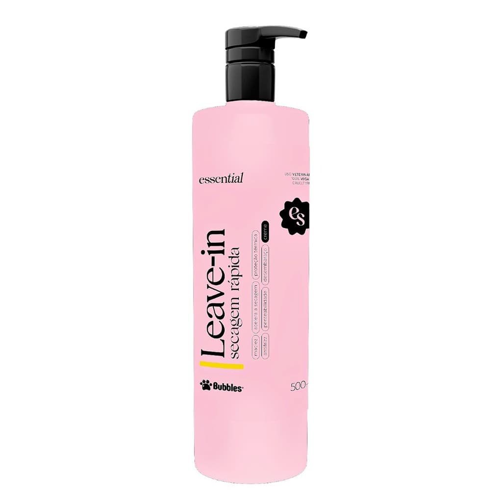 Leave in Secagem Rápida Desembaraçador Essential Bubbles Pet