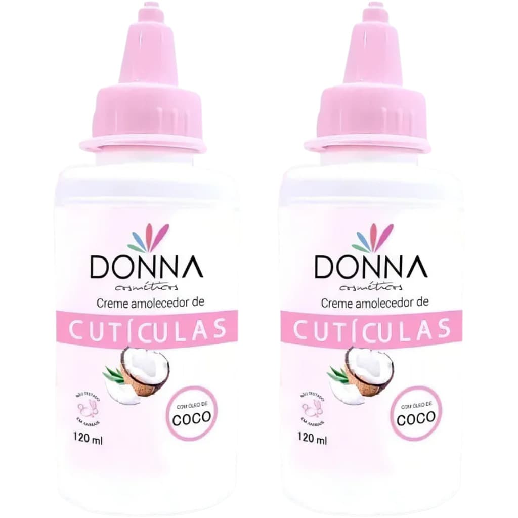 Kit 2 Donna Amolecedor de Cutículas com Óleo de Coco