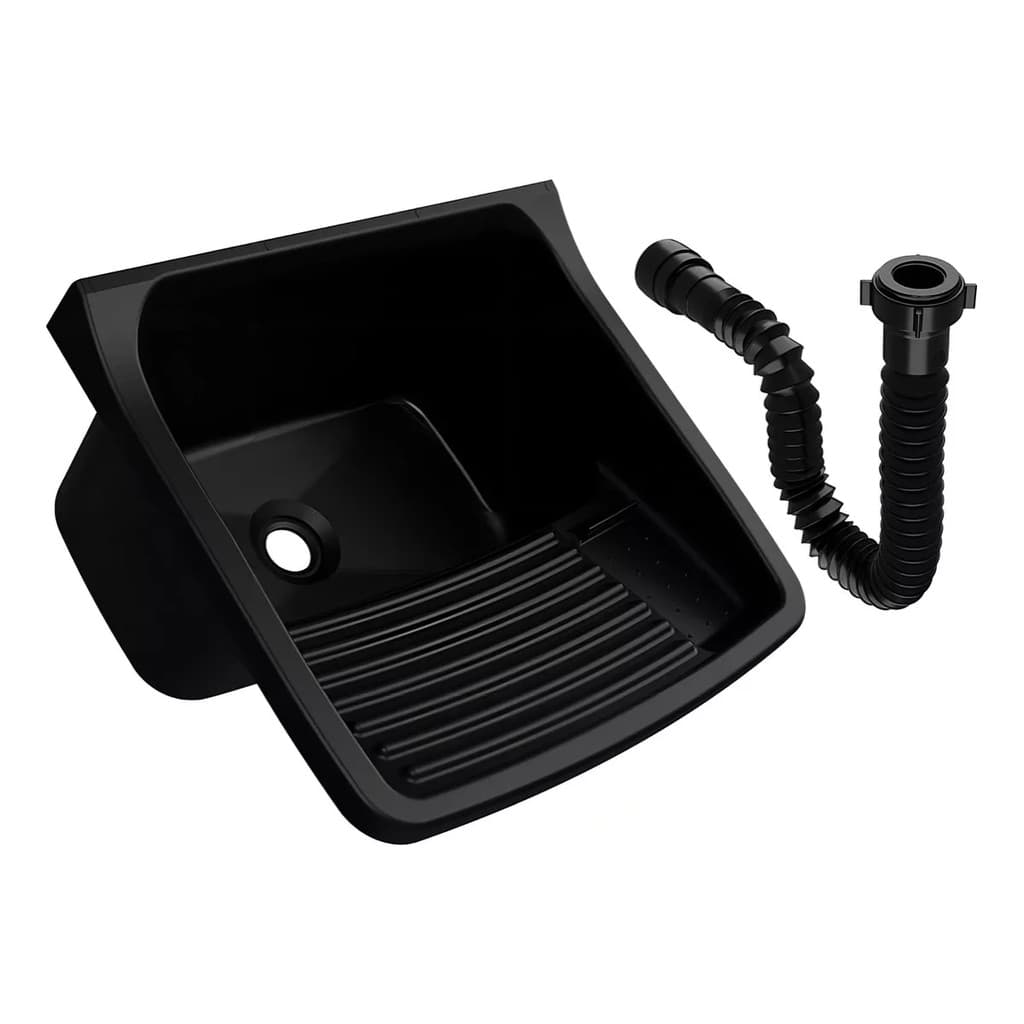 Tanque Plástico Com Sifão Universal 22L Forte Astra Preto