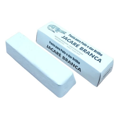 Pasta Polimento Resina Branco 400g Aço Alto Brilho Afiação