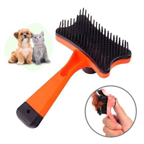 Escova Rasqueadeira Tira Pelos para Cães e Gatos Pet