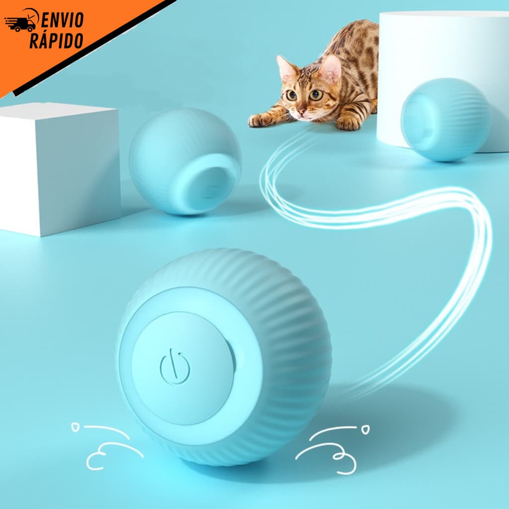 Brinquedo Bola Elétrica para Gatos – Automático, USB, Interativo e Recarregável Bolinha 1164