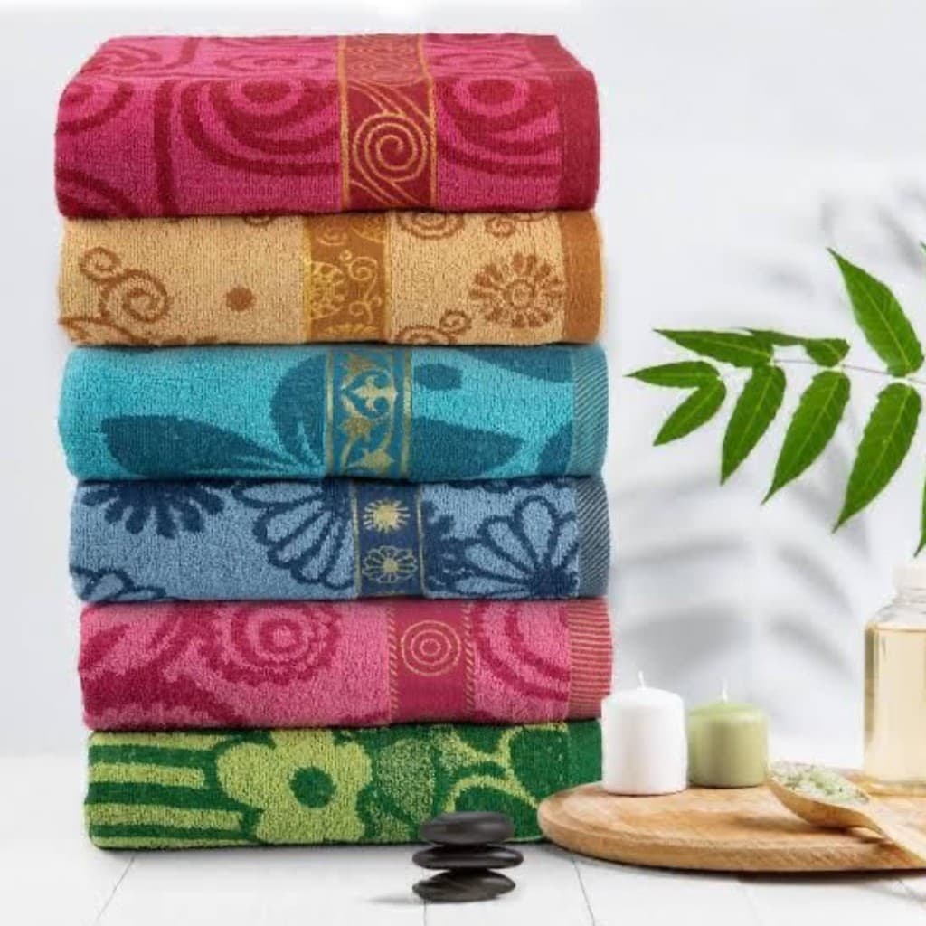 Kit com 5 Toalhas de Banho Grandes 68x137cm - Alta Absorção e Espessura Extra