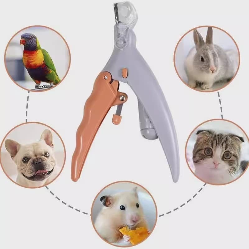 Cortador De Unha Pet Alicate Luz Led Cão Gatos Profissional