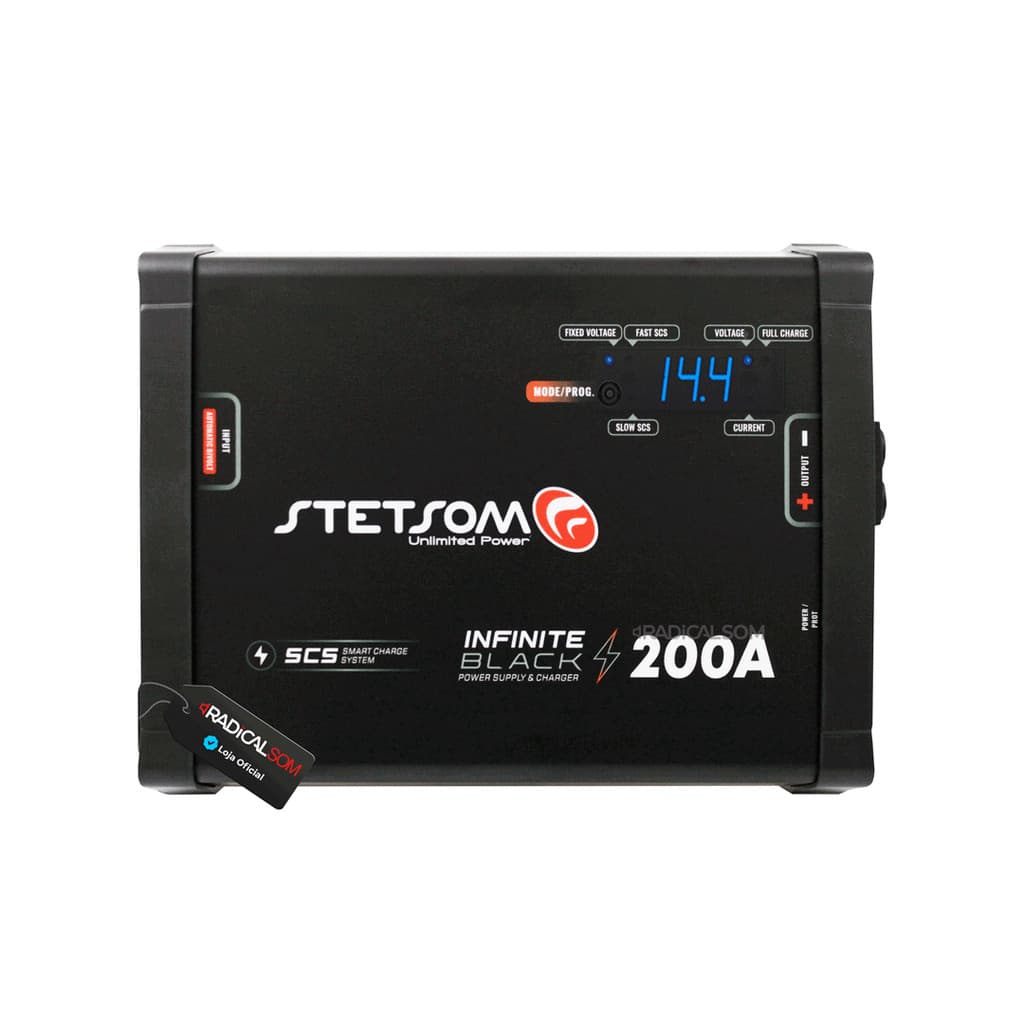 Fonte Carregador Stetsom Infinite 200a Display Digital Bivolt