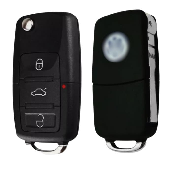Carcaça Chave Canivete Volkswagen  Fox Polo Voyage Polo Jeta Bora Linha G5  3 Botões