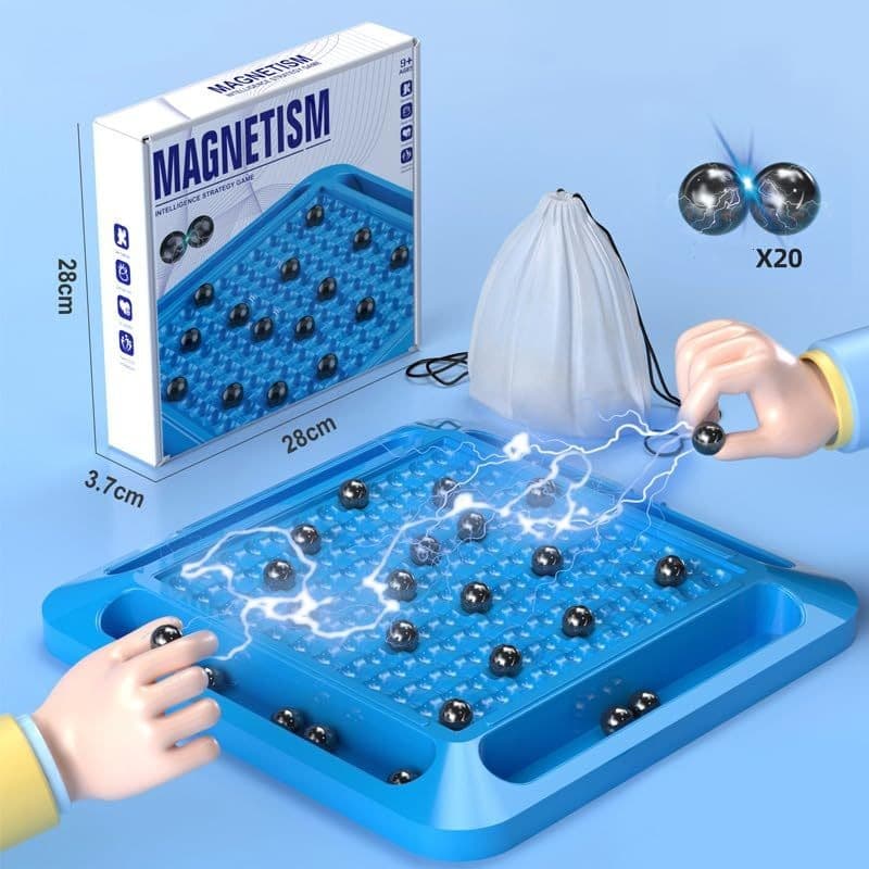 Jogo De Xadrez Magnético Tabuleiro Portátil Pedras Magnéticas Educativas Damas  Crianças