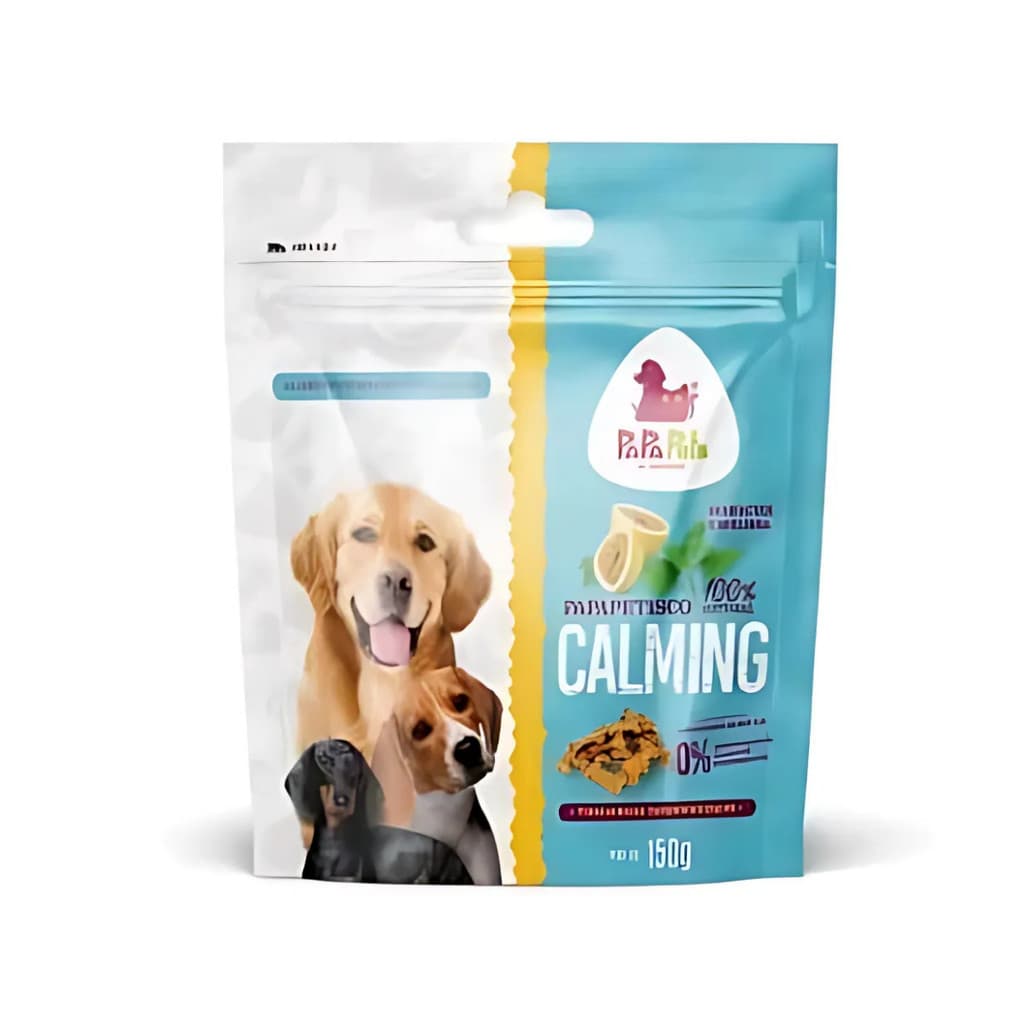 Petisco Calmante Natural Maracujá e Melissa 150g Anti-estresse Papapets p/ Cães de Todos os Portes