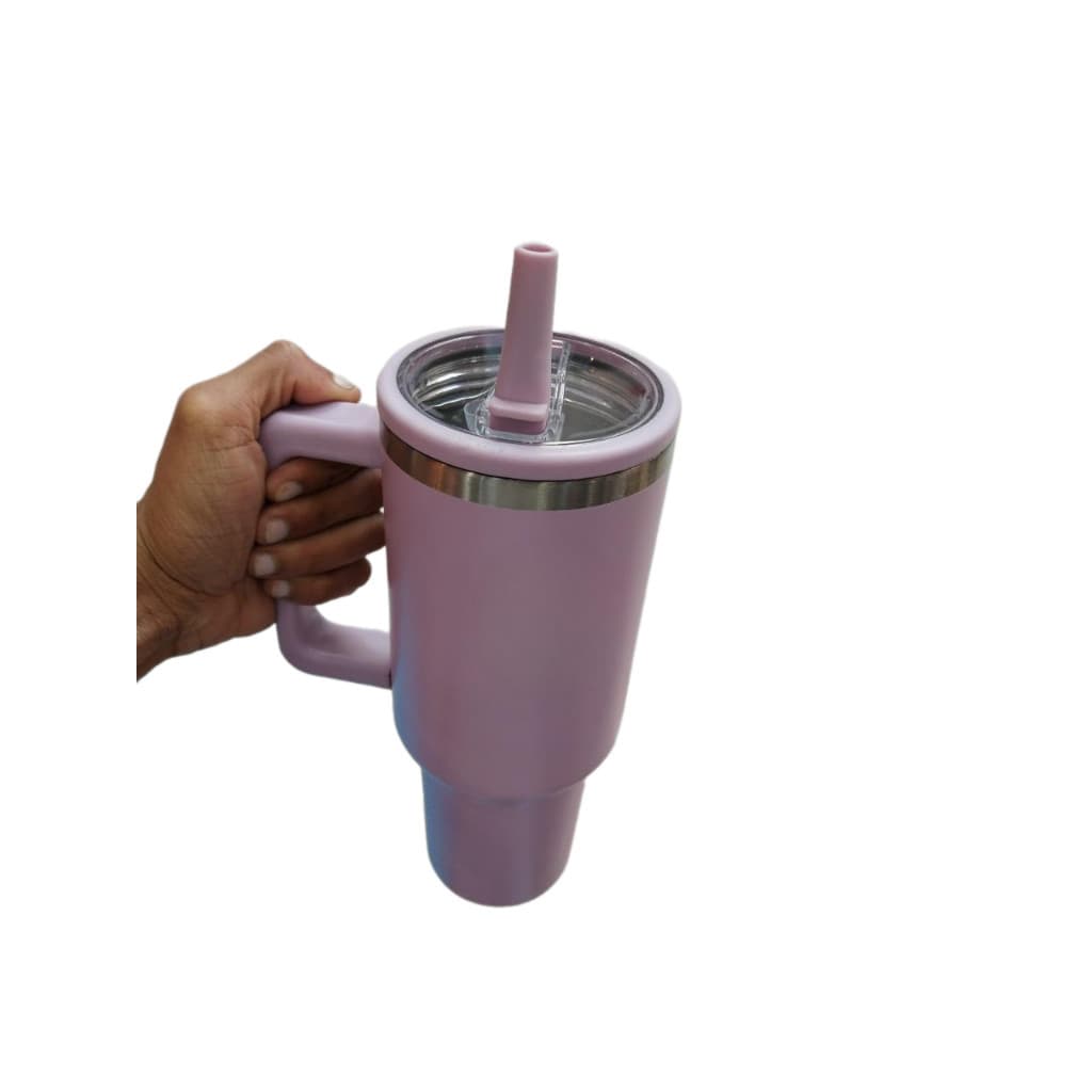 Copo Caneca de1200ML com Canudo de Bico Abre e Fecha